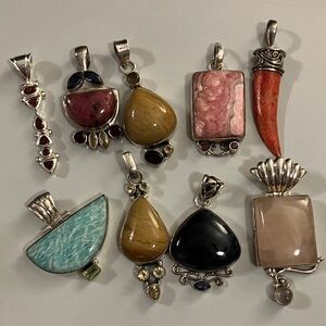 Nine beautiful ladies, pendants, beautiful jewelry
